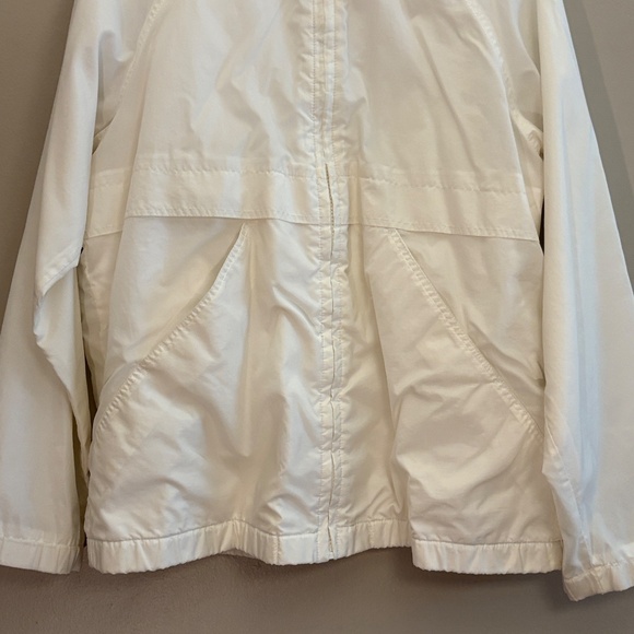 Vintage Coral Bay Ivory Wind Break Jacket w Hidden Hood - Picture 8 of 14